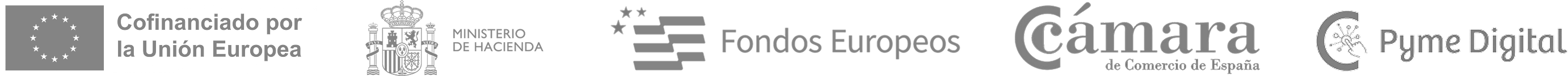 Cofinanciado por la Unión Europea, Ministerio de Hacienda, Fondos Europeos, Cámara de Comercio de España