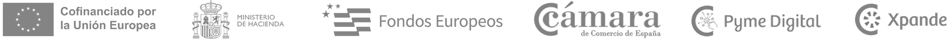 Cofinanciado por la Unión Europea, Ministerio de Hacienda, Fondos Europeos, Cámara de Comercio de España